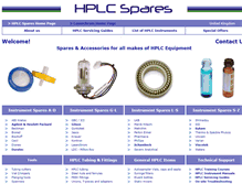 Tablet Screenshot of hplcspares.com